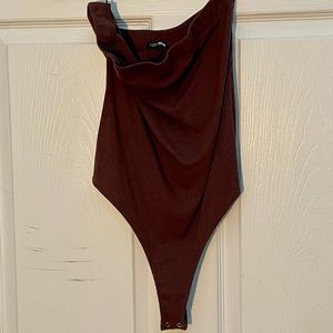 Brown Strapless Bodysuit